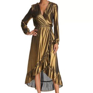 NWT WAYF Calista Cowl-Back Wrap Dress - 100% Exclusive